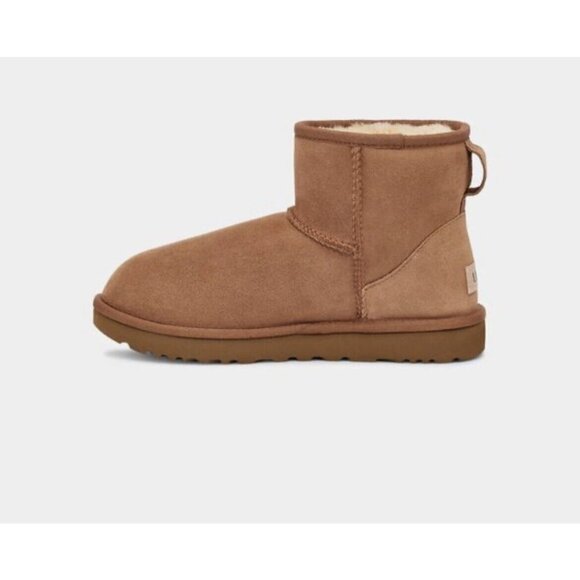 UGG Women Classic Mini II Chestnut Winter Boot US Size 6 - Picture 4 of 8